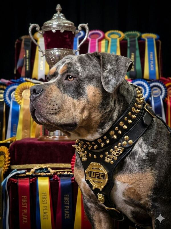 ABKC POCKET BULLY STUD - BLUE TRI BLOTCHED - GrCh EL TORO BLOODLINE - Image 2 of 3